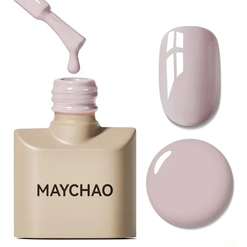 Miniatura 113 de MAYCHAO Esmalte de uñas de gel rosa intenso de 0.5 onzas líquidas, 1 unidad de esmalte de gel rosa brillante, esmalte de uñas que se absorbe con luz