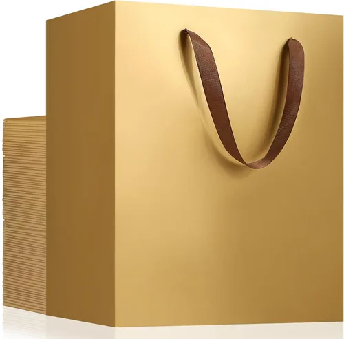 Miniatura 17 de EUSOAR Bolsas de papel de estraza grandes de 9.8 x 5.1 x 12.6 pulgadas a granel, bolsas resistentes para recuerdos de fiesta, cumpleaños, bodas
