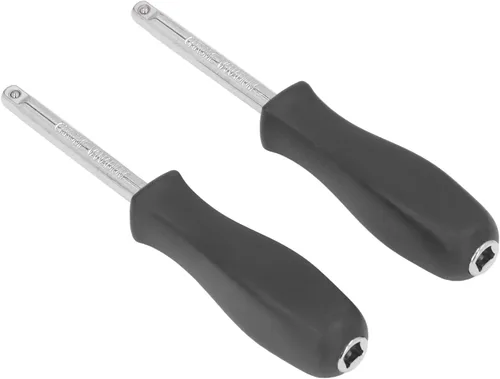 Miniatura 2 de Manija de accionamiento de zócalo, 2 unidades, manijas de enchufe de 1/4 pulgadas para mantenimiento de reparación, destornilladores