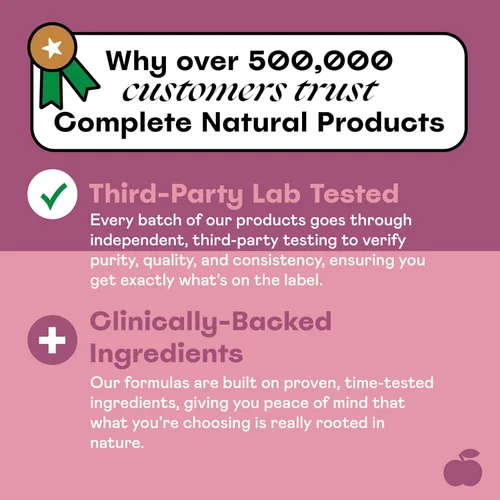 Miniatura 9 de Complete Natural Products Cápsulas orgánicas de D-manosa y arándano de 520 mg 100 unidades Soporte UT a base de plantas Vegano, sin OMG