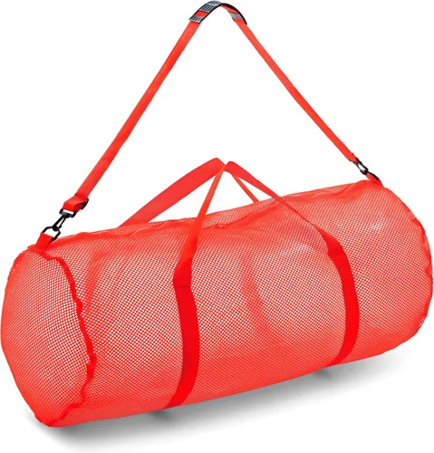 Miniatura 17 de Champion Sports Bolsa de lona de malla con cremallera y correa de hombro ajustable, 15 x 36 pulgadas, multiusos, bolsa de gimnasio de gran