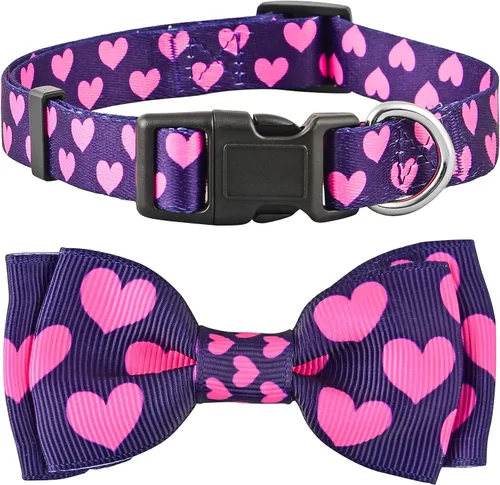 Miniatura 9 de Collar para perro con bandera estadounidense con pajarita, 4 de julio, para perros grandes, medianos y pequeños
