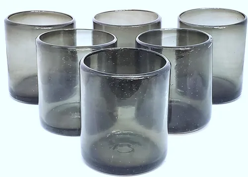 Miniatura 22 de Vasos cortos de ámbar sólido de 9 onzas (juego de 6), vidrio reciclado, sin plomo, sin toxinas (vaso de 9 onzas)