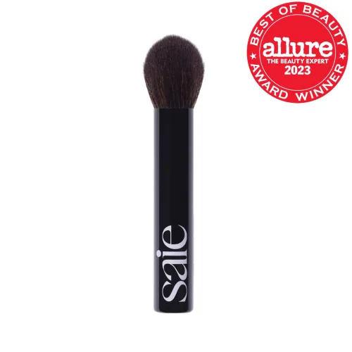 Miniatura 2 de Saie The Fluffy Brush - Cepillo de maquillaje suave, de múltiples usos, prensado + polvo suelto - Cepillo de maquillaje esponjoso con punta cónica