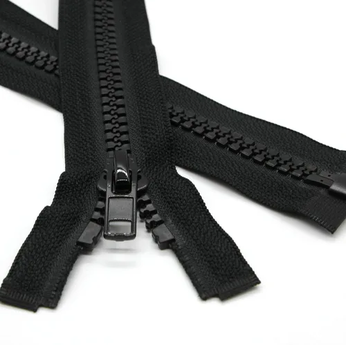 Miniatura 26 de Leekayer 2 cremalleras separadoras #5 de 27 pulgadas para abrigos de costura, chaqueta de cremallera, 26.8 in, cremalleras de plástico moldeado Negro