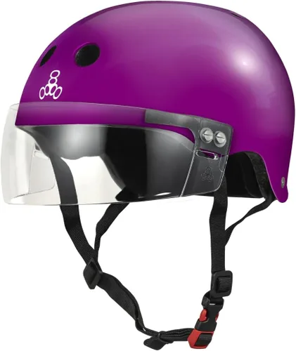 Miniatura 13 de Triple Eight El casco certificado Sweatsaver con visera para Roller Derby, Skateboarding y BMX