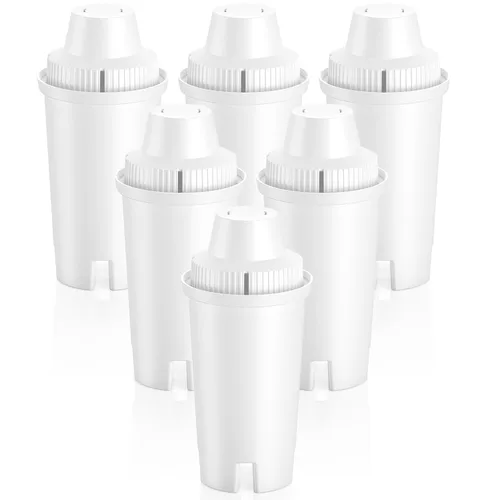 Paquete de 6 piezas de repuesto para jarras y dispensadores de filtro de agua Brita®, sin BPA y certificado NSF, OB03 clásico, Mavea® 107007 35557,