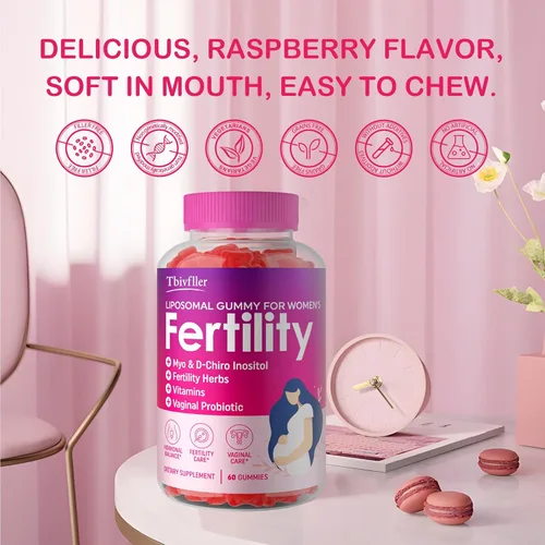 Miniatura 7 de Suplementos de fertilidad para mujeres, vitaminas prenatales con mio-inositol y D-Chiro inositol, folato, hierbas, para el equilibrio hormonal