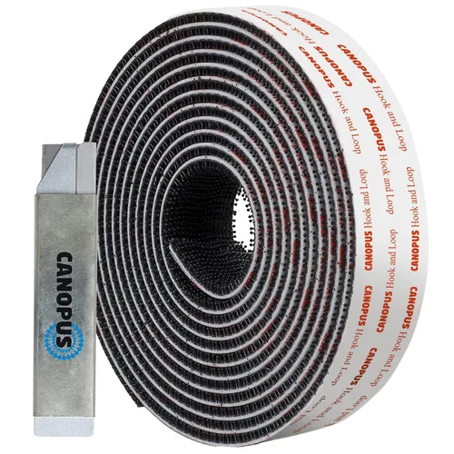 Miniatura 8 de CANOPUS SJ3550 250 - Cinta de bloqueo con cierre de gancho y bucle, color negro para colgar imágenes, letreros y pantallas, controles remotos
