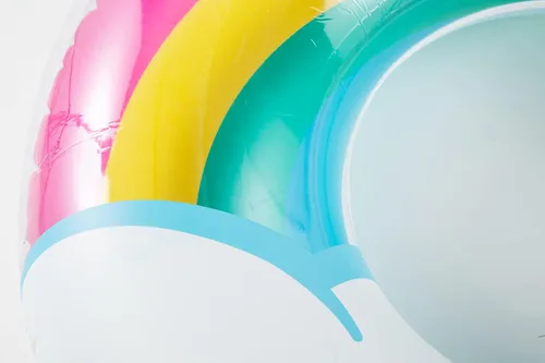 Miniatura 5 de BigMouth Inc. Tubo flotante inflable de más de 5 pies de ancho, anillo de natación, decoración de fiesta de piscina de verano al aire libre