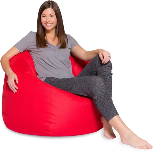 Miniatura 24 de Posh Creations - Sillón puff para niños, adolescentes y adultos, incluye funda extraíble y lavable a máquina, tamaño mediano de 27 pulgadas, lona