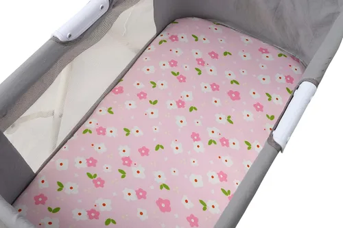 Miniatura 6 de Onacosht Juego de sábanas de moisés, paquete de 3 unidades para bebé, sábana bajera ajustable de punto suave elástica universal para colchón Floral