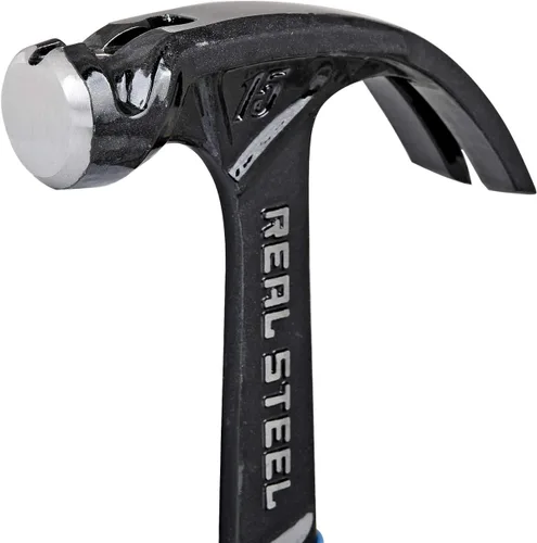 Miniatura 5 de Real Steel Martillo de encuadre de garra curva forjada de una pieza de 15 onzas con agarre de cojín 0516