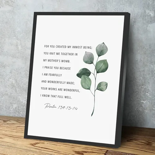 Miniatura 13 de Decoración de pared para dormitorio, impresión artística de versículo bíblico de Colosenses 3:2, pon tus mentes en las cosas arriba, impresión