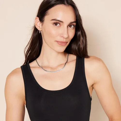 Miniatura 5 de Tienda Essentials - Camiseta ajustada sin mangas para mujer, paquete de 2