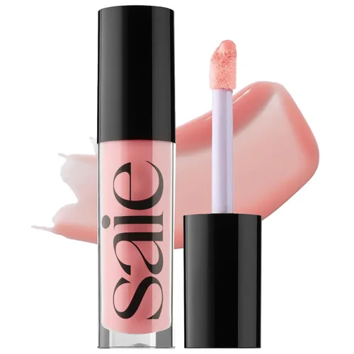 Miniatura 15 de Saie Glossybounce - Brillo labial hidratante y aceite labial con tinte híbrido con ácido hialurónico y aceite de jojoba para labios no pegajosos