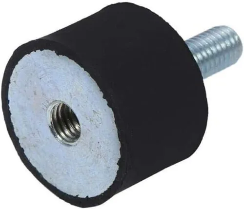 Miniatura 7 de Amortiguador de goma cilíndrico de montaje de goma M8X23D40mmH30mm, soportes aisladores de goma, amortiguadores de dirección de aisladores
