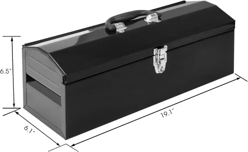 Miniatura 9 de Torin ATB101B-2 Caja de herramientas portátil de acero estilo techo de cadera de 19 pulgadas con cierre de pestillo de metal y bandeja