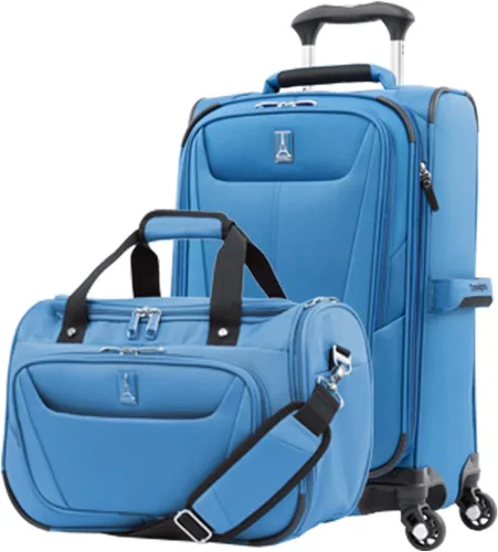 Miniatura 62 de Travelpro Maxlite 5 - Juego de 2 piezas de equipaje de mano de tela, expandibles con 4 ruedas giratorias, bolso blando para debajo del asiento, Negro
