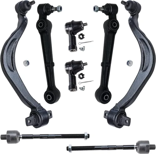 Miniatura 359 de Detroit Axle - Kit de brazos de control de extremo delantero de 8 piezas para Dodge Dakota 00-04, Durango 00-03, 4 brazos de control superior e
