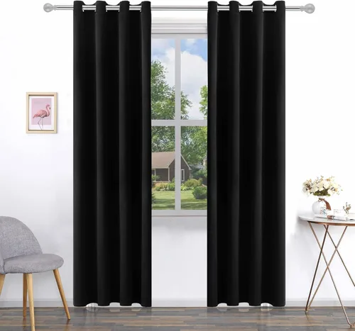 Miniatura 65 de Pickluc Cortinas Opacas Azul Marino para Sala de Estar, Cortinas Bloqueadoras de Luz con Ojales, Aislamiento Térmico, Reducción de Ruido, 52 Azul