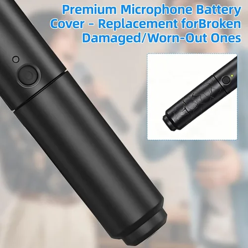 Miniatura 3 de Cubierta de batería de repuesto para Shure BLX288/PG58, SM58, Beta58A, ajuste de precisión, fácil de instalar para fijar la cubierta del transmisor