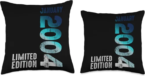 Miniatura 3 de January 2004 Year 2004 Retro 2004 Vintage Limited Edition Throw Pillow