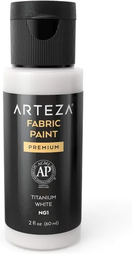 Miniatura 23 de ARTEZA Pintura para tela, juego de 60, pintura 3D permanente, pintura permanente para decorar camisetas, cerámica, textiles y vidrio metálico