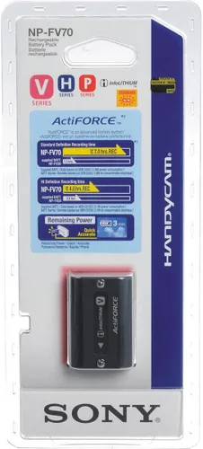 Miniatura 2 de Sony NP-FV70A V-Series - Batería recargable para cámara digital, color negro