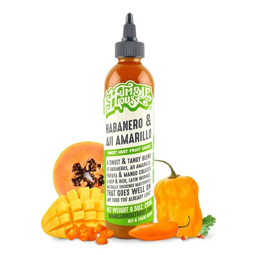 Miniatura 11 de Humble House - Salsa picante de chiles Ancho & Morita, baja en calorías y sodio, condimentos veganos para alitas de pollo, filetes, tacos