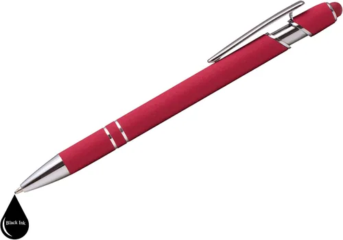 Miniatura 4 de ExpressDesigns™ - Bolígrafos personalizados premium con lápiz óptico Ráfaga de color Bolígrafos personalizados con nombre impreso de metal suave