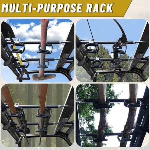 Miniatura 6 de StarknightMT Portaarmas para UTV - Portaarmas Aéreo para UTV Soporte de Techo para Armas/Arcos con Acolchado Suave, Ajustable se Adapta a Espaciado