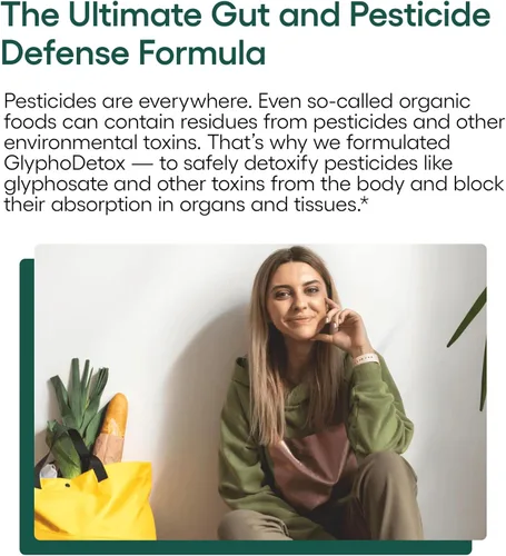 Miniatura 3 de EcoNugenics Suplemento GlyphoDetox – Limpieza desintoxicante para eliminar de forma segura los pesticidas de glifosato y las toxinas agrícolas