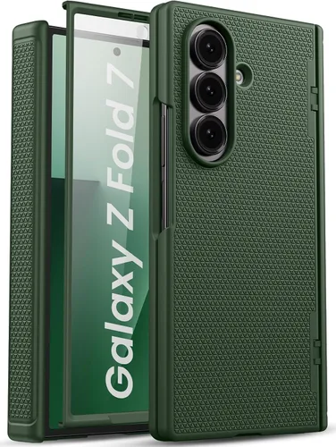 Miniatura 12 de Funda para Samsung Galaxy Z Fold 7 con Protección de Bisagra y Protector de Pantalla, Diseño Delgado de PC Duro Resistente a Golpes 360° Funda