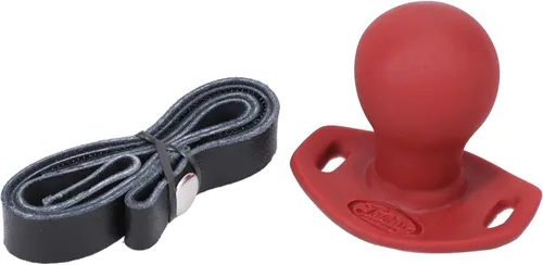 Tantus Juguetes sexuales y adultos para principiantes, 100% silicona firme ultra premium, bola de boca transpirable BDSM para juegos sexuales de Rojo