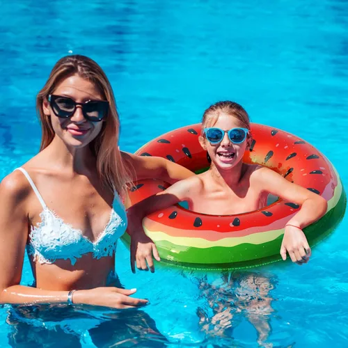 Miniatura 2 de Jasonwell Flotadores inflables para piscina, fiesta, lago, playa, niños y adultos, paquete de 4 flotadores, tubos de piscina, anillos de natación