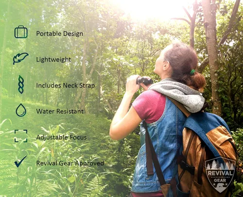 Miniatura 3 de E Tronic Edge Prismáticos para adultos – Profesional para la observación de aves, caza, senderismo y viajes – Compacto para hombres y mujeres