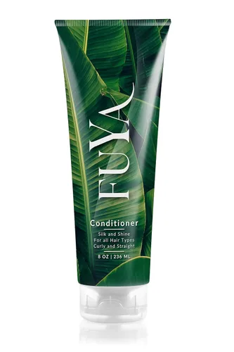 FUYA Acondicionador hidratante y reparador – Fórmula hidratante sin sulfato para cabello seco, dañado o teñido con manteca de karité y aceite de