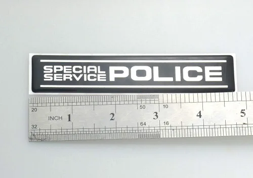 Miniatura 2 de 2 calcomanías de servicio especial para interceptor de policía, sedán, tronco, placa de identificación 3D, repuesto para explorador, Tauro, corona