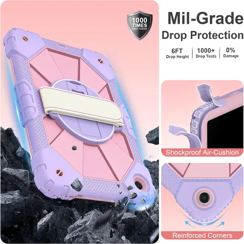 Miniatura 3 de Nitupai Funda para Samsung Galaxy Tab A11 Plus/A11+ 2025 de 11 pulgadas, Galaxy Tab A9+ 2023, funda resistente para tableta Samsung A11+ con soporte