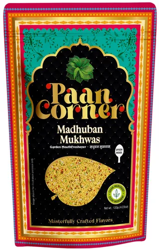 Paan Corner Madhuban Mukhwas - Ambientador bucal de jardín, ingredientes limpios, 4.23 onzas