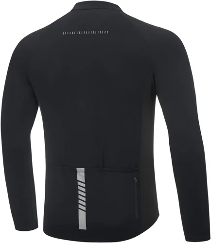 Miniatura 2 de BALEAF Jersey de ciclismo de manga larga para hombres, cremallera completa 3+1 bolsillos bicicleta de montaña camisas bicicleta UPF50+ otoño