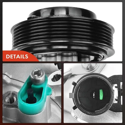 Miniatura 8 de A-Premium Compresor de CA con embrague compatible con Kia Rondo 2007-2009 2.7L