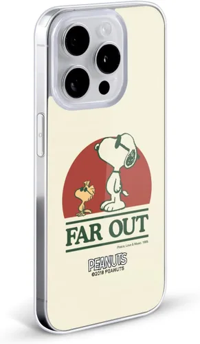 Miniatura 2 de Head Case Designs Funda de gel con licencia oficial Peanuts Snoopy Woodstock Far Out Woodstock 50th [protección de grado militar] compatible