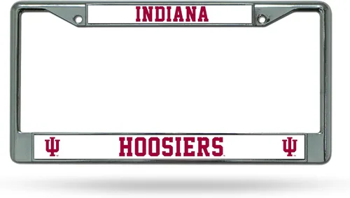 Miniatura 36 de Rico Industries NCAA Premium 12" x 6" Chrome Frame with Plastic Inserts - Car/Truck/SUV Automobile Accessory