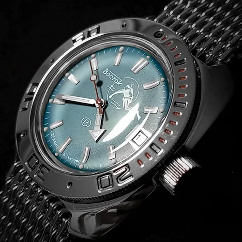 Miniatura 5 de VOSTOK Amphibia 710059 Scuba Dude Automatic Self-Winding Diver Wrist Watch