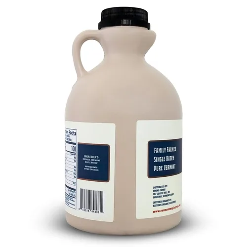 Miniatura 2 de Vermont Maple Syrup - Jarabe de arce orgánico de grado A, ámbar rico de 32 oz - Jarabe de arce 100% puro y auténtico para panqueques, waffles y más