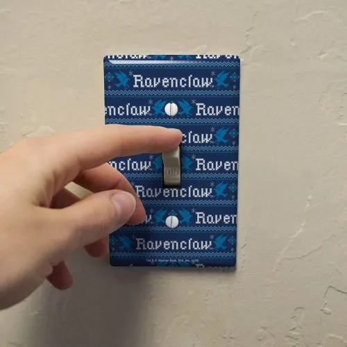 Miniatura 3 de GRAPHICS & MORE Harry Potter Ravenclaw - Suéter con diseño de palabras, decoración de pared de plástico, cubierta de placa para interruptor de luz