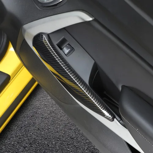 Miniatura 5 de RT-TCZ Cubierta de moldura para panel de puerta interior, accesorios de decoración interior para Chevrolet Camaro 2016-2022, 2 piezas