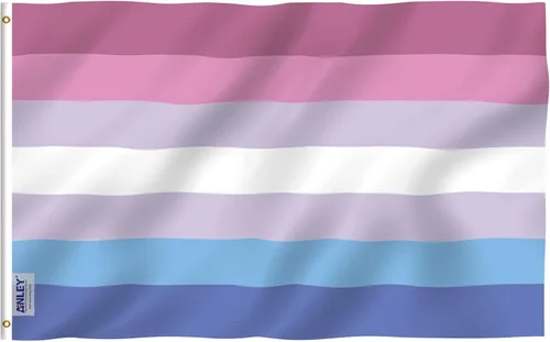 Miniatura 19 de Anley Fly Breeze - Bandera del orgullo abrosexual de 3 x 5 pies, color vivo y a prueba de decoloración, cabecera de lona y doble costura, banderas